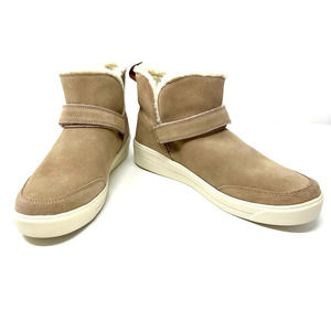 Ryka size 9.5‎ fuzzy lined taupe sneaker boots New unworn leather winter comfort